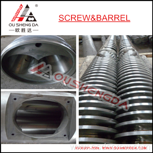 PVC processing extruder concial screw cylinder / barrel